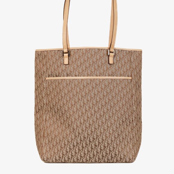 Christian Dior Diorissimo Tote Brown Beige Monogram Bag - Picture 1 of 12